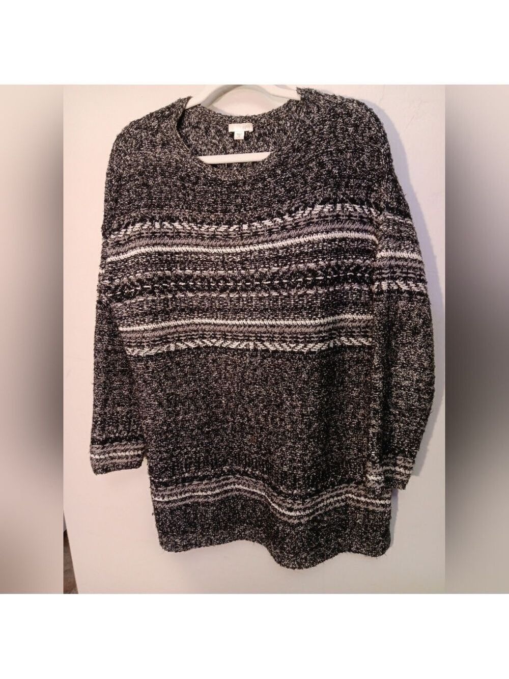 J.Jill Lagenlook Grandpa texture sweater M